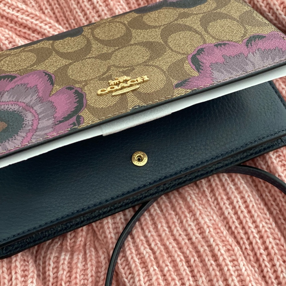 🆕 COACH | Purple Floral Purse BOXED - Picture 12 of 16